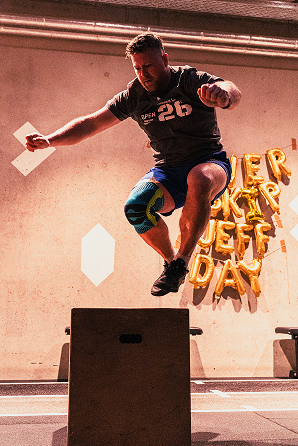 CrossFit athlete in action