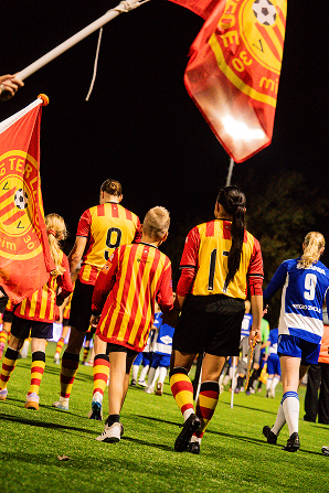 Soccer player in a match