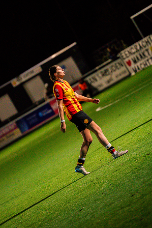 Soccer player in a match