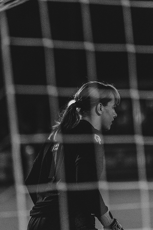 Soccer player in a match
